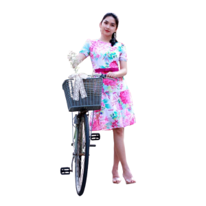 Đầm bách hoa nơ